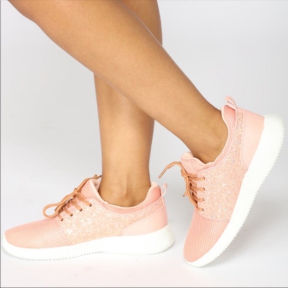 Pink sparkle shoes - Picture 1 of 4